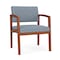 Lesro Lenox Wood Wide Guest Chair Wood Frame, Cherry, RS Rain Song Upholstery LW1201 - alternate 1